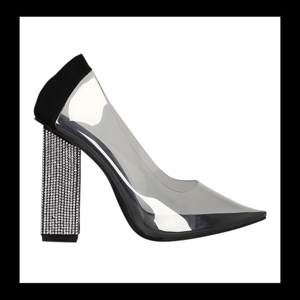 Cape Robin Lucite Clear Pointy Toe Heels